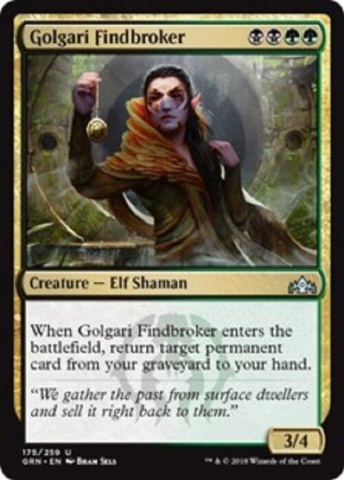 MTG 1x Golgari Findbroker Guilds of Ravnica MTG MagicGathering Card Commander Pauper