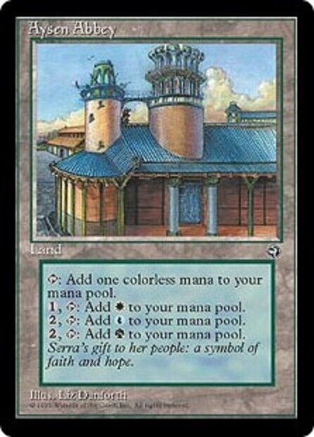 MTG 1x Aysen Abbey Homelands card MTG Magic the Gathering