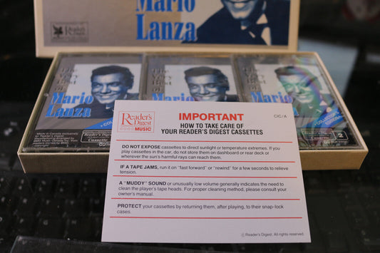 The Very Best Of Mario Lanza Collector'S Edition Vintage 3 Cassette Tapes Sealed