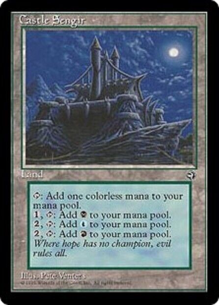 MTG 1x Castle Sengir Homelands card MTG Magic the Gathering – Omniphustoys