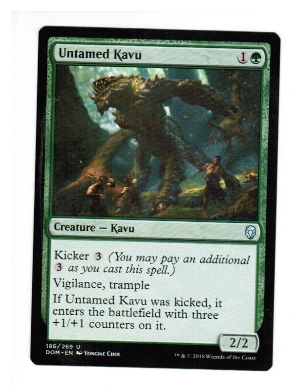 MTG 1x Untamed Kavu Dominaria English Unplayed NM cards Freshpack Pauper