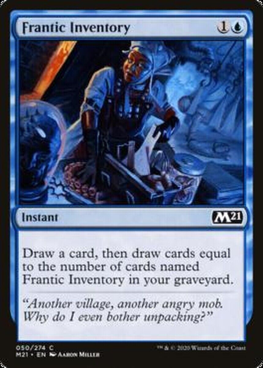 MTG MTG 4x Frantic Inventory Core Set 2021 MTG Magic cards