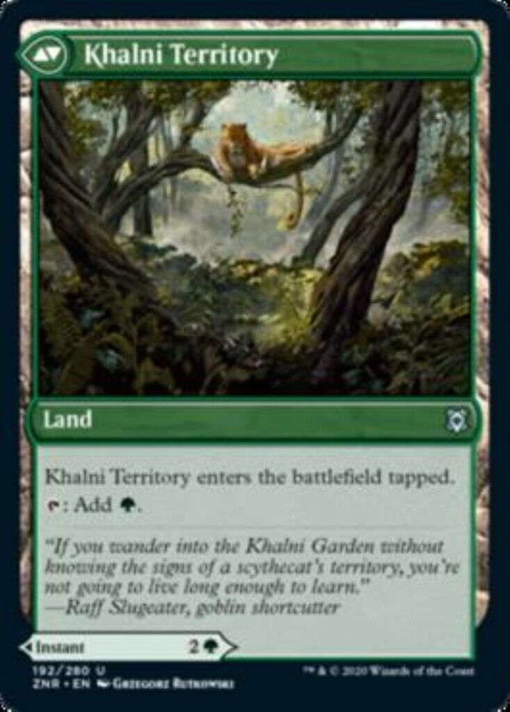MTG MTG 1x Khalni Ambush Zendikar Rising Rising Card Magic The Gathering
