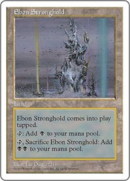 MTG 1x Ebon Stronghold Fifth Edition card MTG Magic the Gathering