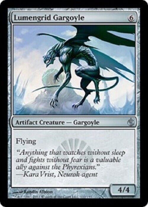 MTG MTG 1x Lumengrid Gargoyle MBS Mirrodin Besieged Magic The Gathering card