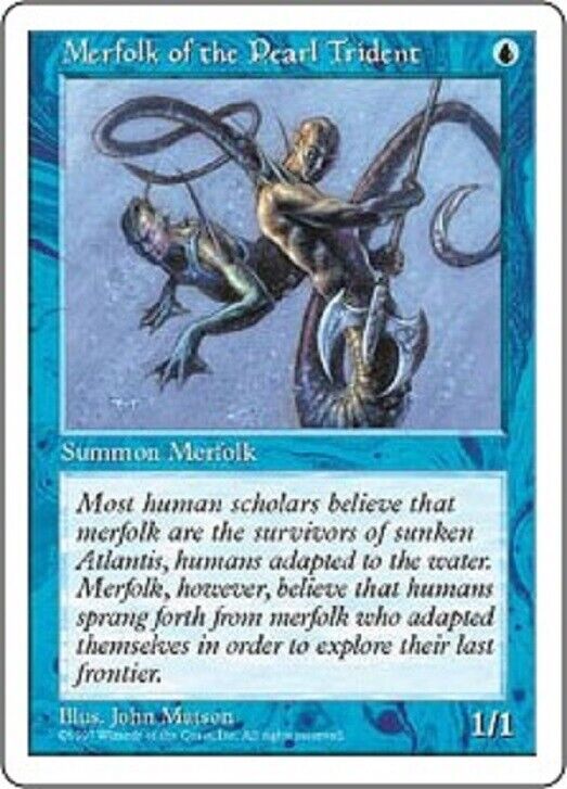 mtg all merfolk cards MTG MTG 4x Merfolk of the Pearl Trident Fifth Edition cards Magic The – Omniphustoys