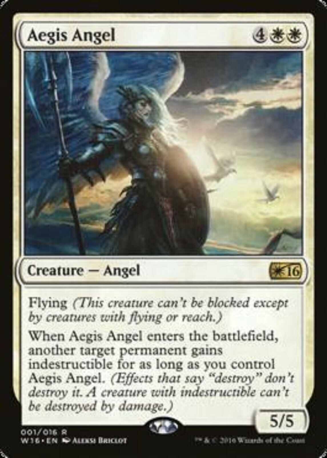 welcome to mtg card MTG MTG 1x Aegis Angel Welcome Deck 2016 card Magic the Gathering – Omniphustoys