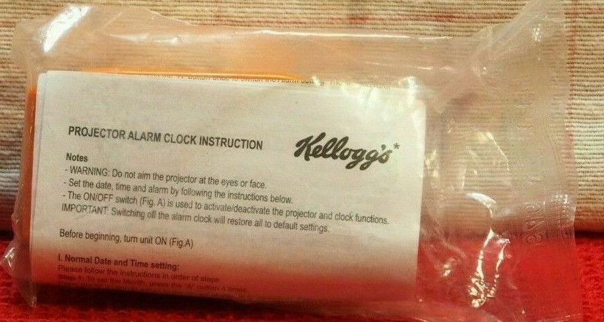 Sealed Kellogg'S Tony The Tiger Projector Alarm Clock New Toy Vintage