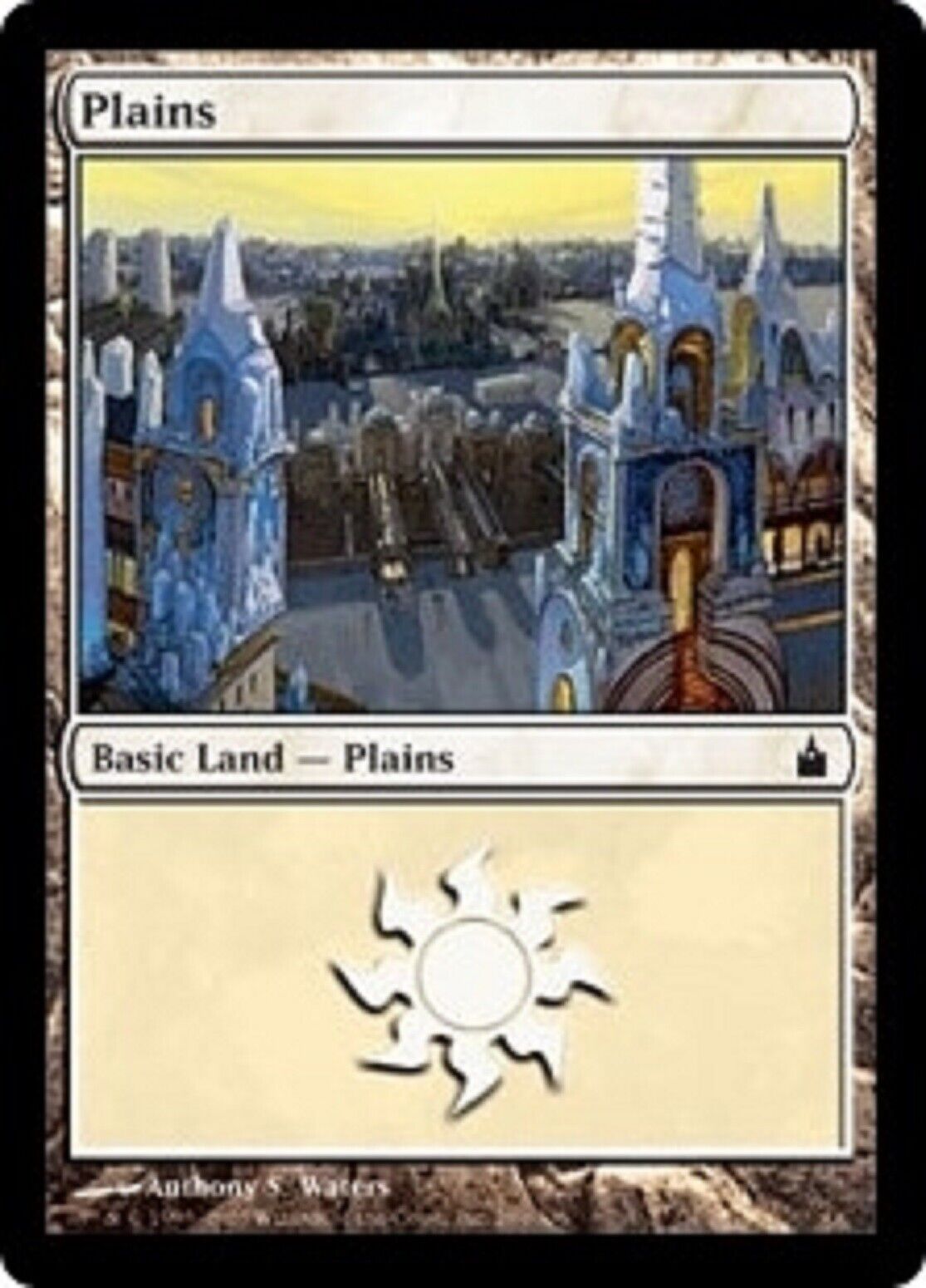 MTG MTG 1x Plains (289) Ravnica: City of Guilds Foil Magic the gatherine card