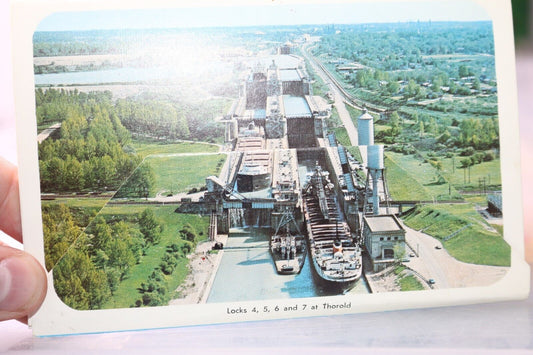 Vintage Post Card Welland Ship Canal Boat Travel