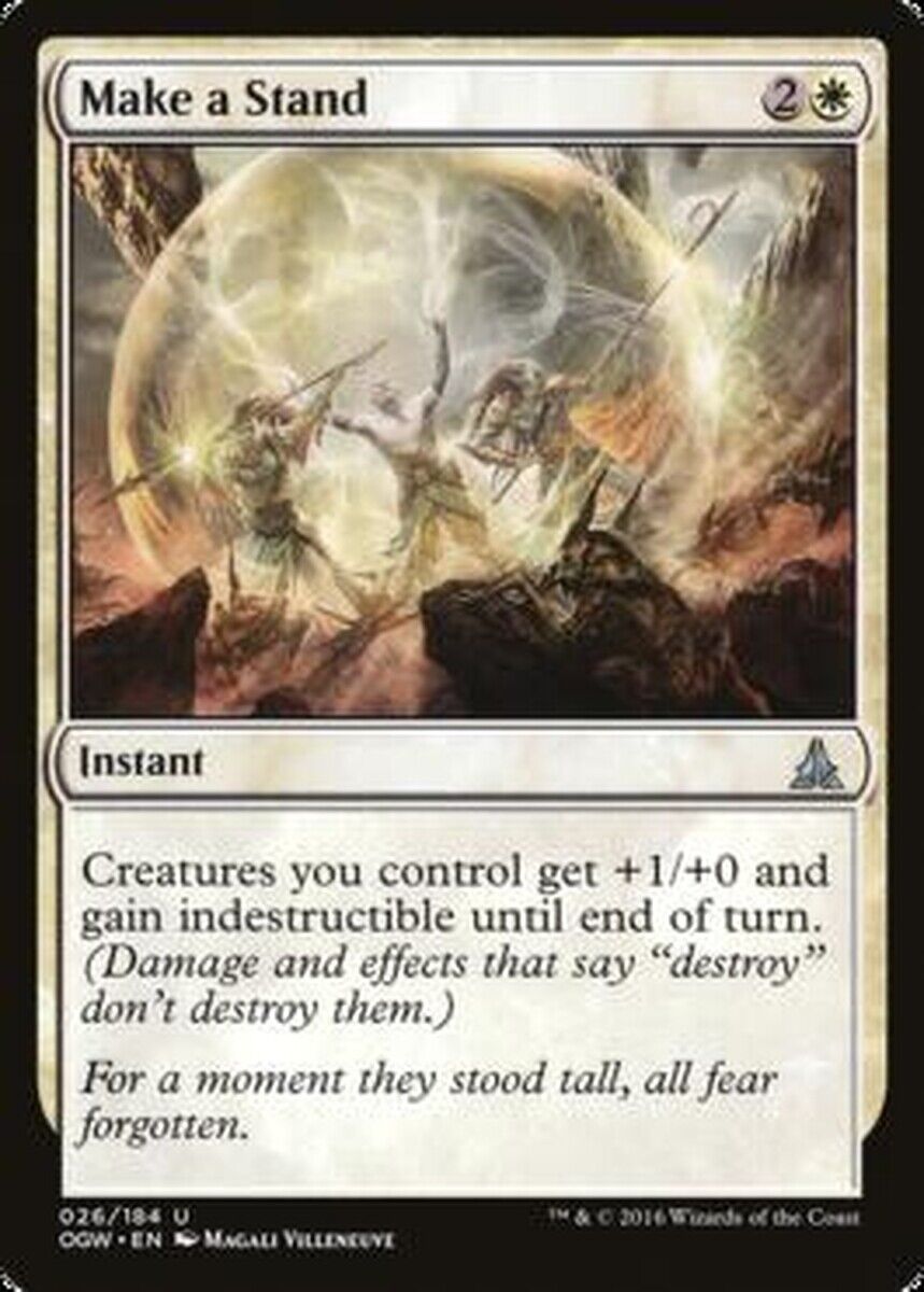 mtg gatewatch cards MTG MTG 1x Make a Stand Oath of the Gatewatch MTG Magic card – Omniphustoys