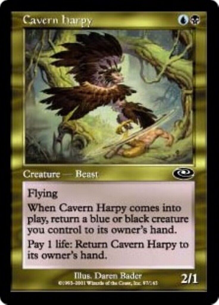 MTG 1x MTG Cavern Harpy Planeshift CARD Magic the Gathering