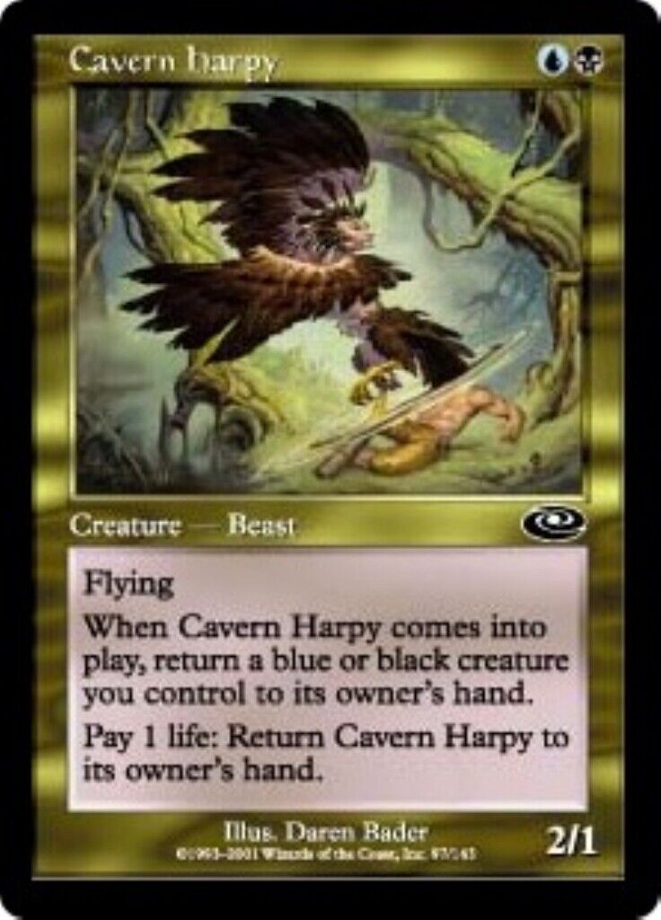 mtg planeshift cards MTG 1x MTG Cavern Harpy Planeshift CARD Magic the Gathering Vintage – Omniphustoys