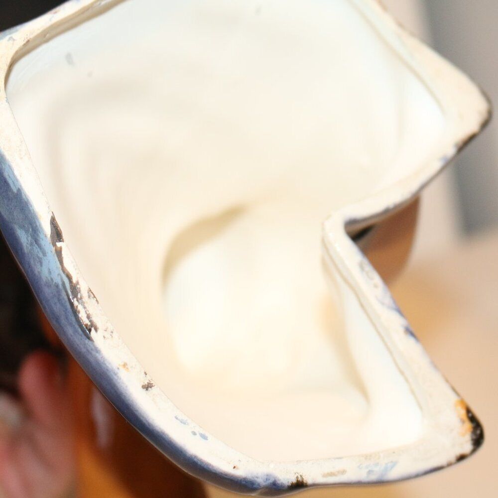 10" Sorcerer Mickey Ceramic Statue Chips In Glaze Blue Robe African Rare Variant