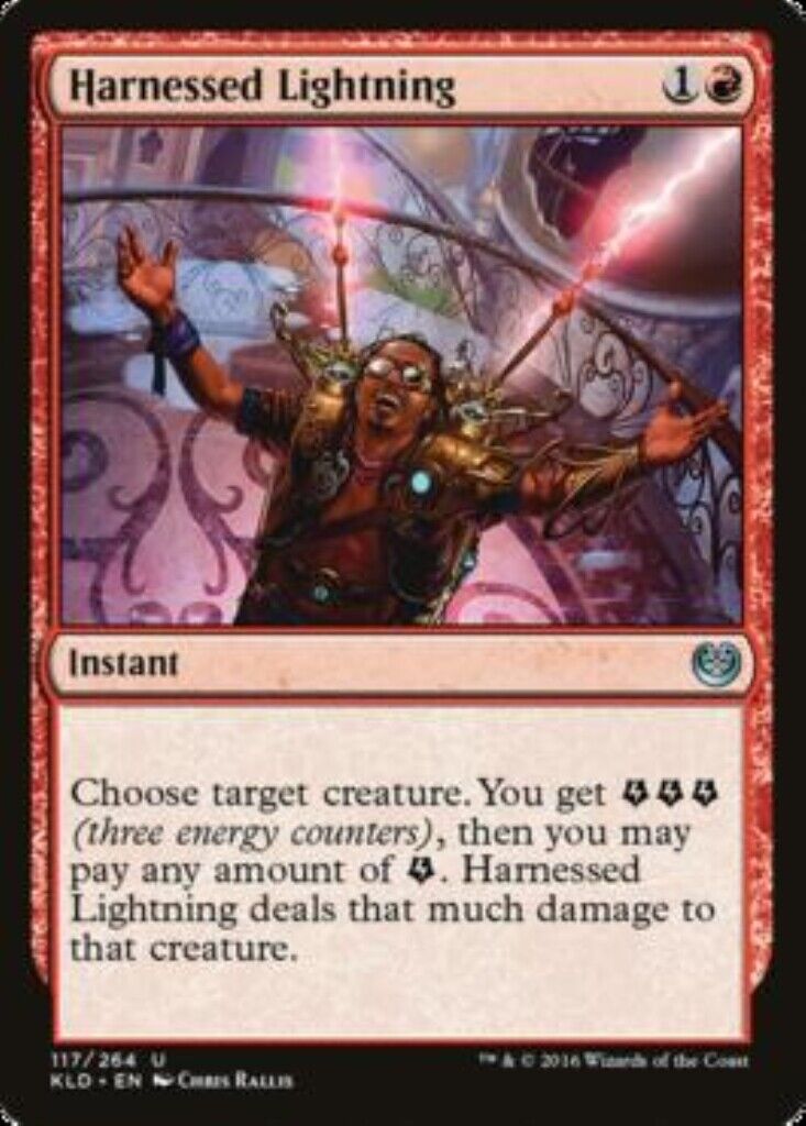 MTG MTG 1x Harnessed Lightning Kaladesh Card Magic The Gathering NM