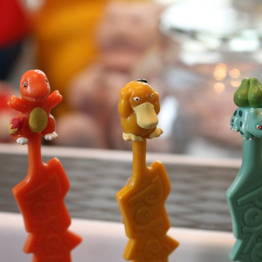 Vintage 1999 Pokemon 3 Popzoids Stick Only, Candy Used Lollipop Nintendo Topps