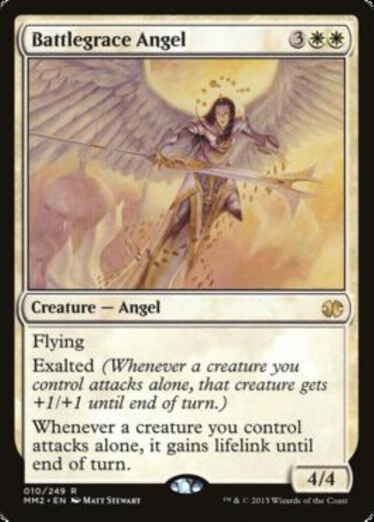 MTG 1x Battlegrace Angel Modern Masters 2015 Edition MTG Magic the Gathering card