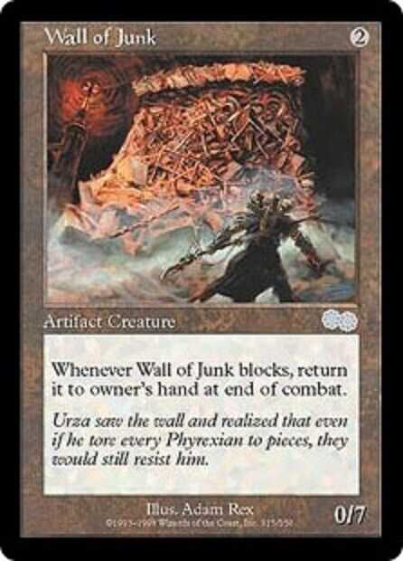 MTG 1x Wall of Junk Urza's Saga card MTG Magic the Gathering Omniphustoys MTG 1x Wall of Junk Urza's Saga card MTG Magic the Gathering Omniphustoys