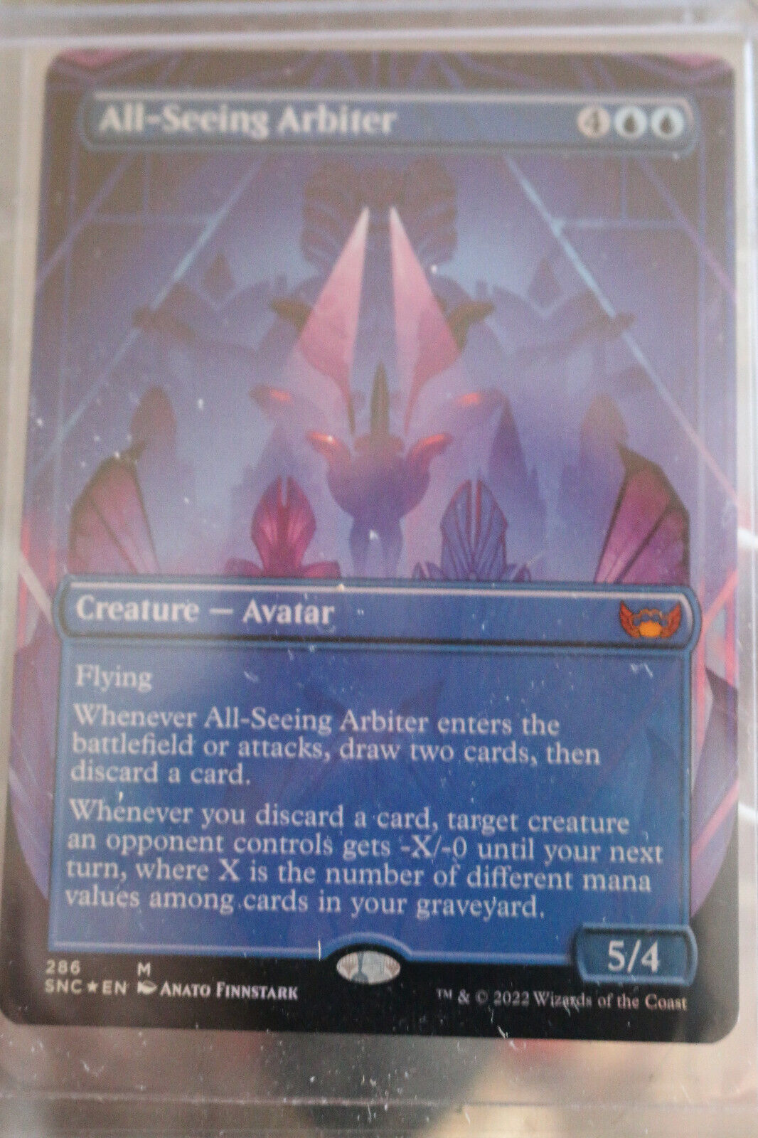 MTG MTG x1 All-Seeing Arbiter Borderless Foil Streets of New Capenna Magic gatheri