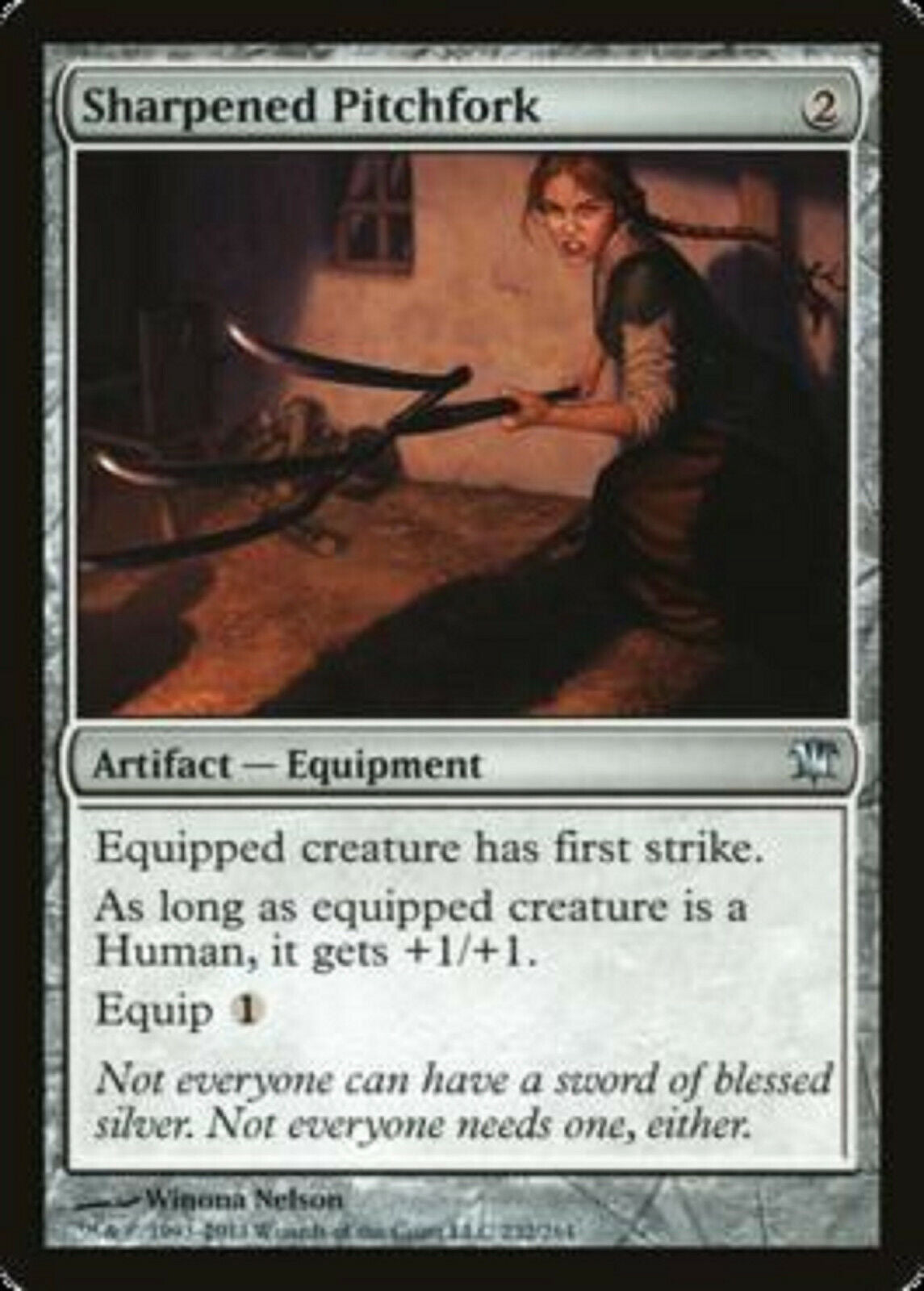 MTG 1x Sharpened Pitchfork Innistrad NM card Gathering