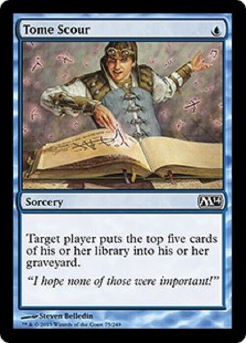 MTG MTG 4x Tome Scour M14 Magic 2014 Core Set Card Magic The Gathering Omniphustoys MTG MTG 4x Tome Scour M14 Magic 2014 Core Set Card Magic The Gathering Omniphustoys