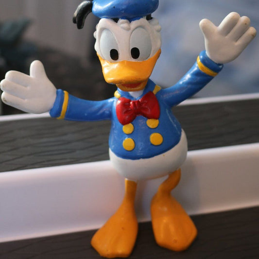 Disney Donald Duck Rubber Bendable 5.5" Figures By Applause - Vintage