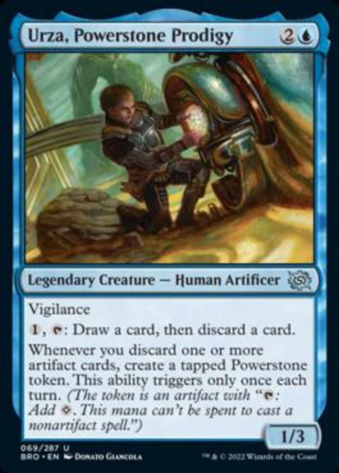 MTG MTG 1x Urza, Powerstone Prodigy The Brothers' War Magic the Gathering