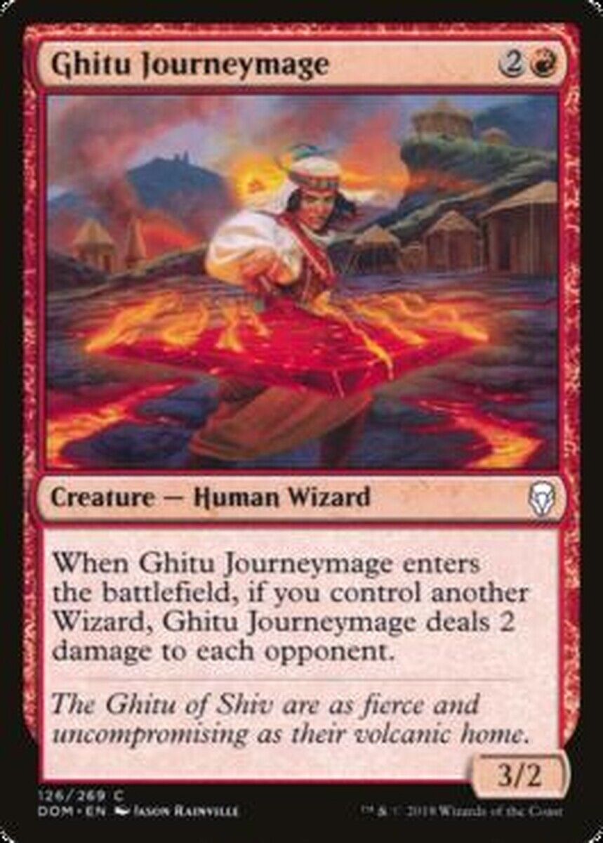MTG MTG 1x Ghitu Journeymage Dominaria Foil MTG Magic card