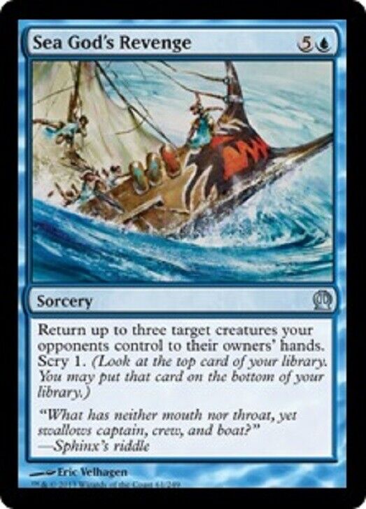 revenge mtg card MTG Sea God's Revenge Theros Mtg x1 Magic the Gathering card – Omniphustoys