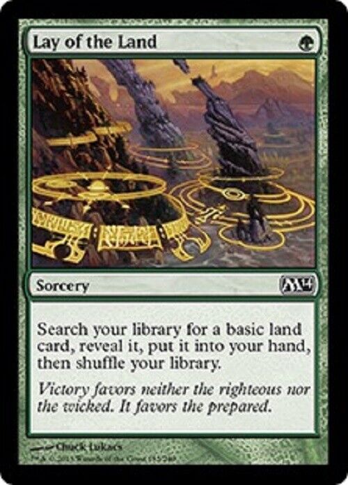 mtg 2014 core set cards MTG 2x Lay of the Land M14 Magic 2014 Core Set Magic the Gathering car – Omniphustoys