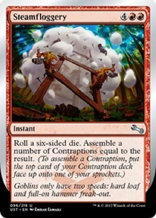 MTG MTG 1x Steamfloggery UST Unstable FOIL Card Magic The Gathering