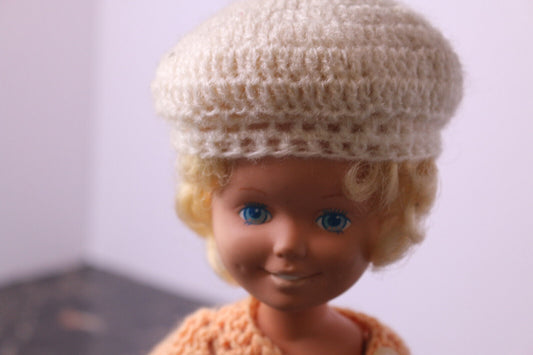Dolly Surprise Doll Playskool Blonde Wool Clothing Orange Vintage 1987 Blue Eyes