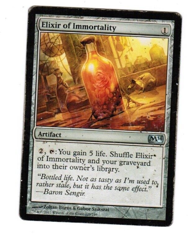 MTG MTG 1x Elixir of Immortality Magic 2014 Core Set HP Magic the Gath Omniphustoys MTG MTG 1x Elixir of Immortality Magic 2014 Core Set HP Magic the Gath Omniphustoys