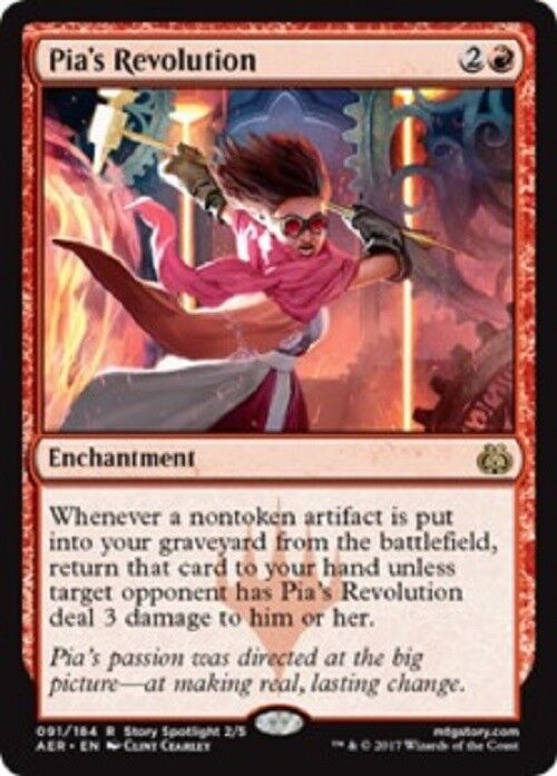 MTG Pia's Revolution Aether Revolt Card Magic the Gathering MTG Pauper Omniphustoys MTG Pia's Revolution Aether Revolt Card Magic the Gathering MTG Pauper Omniphustoys