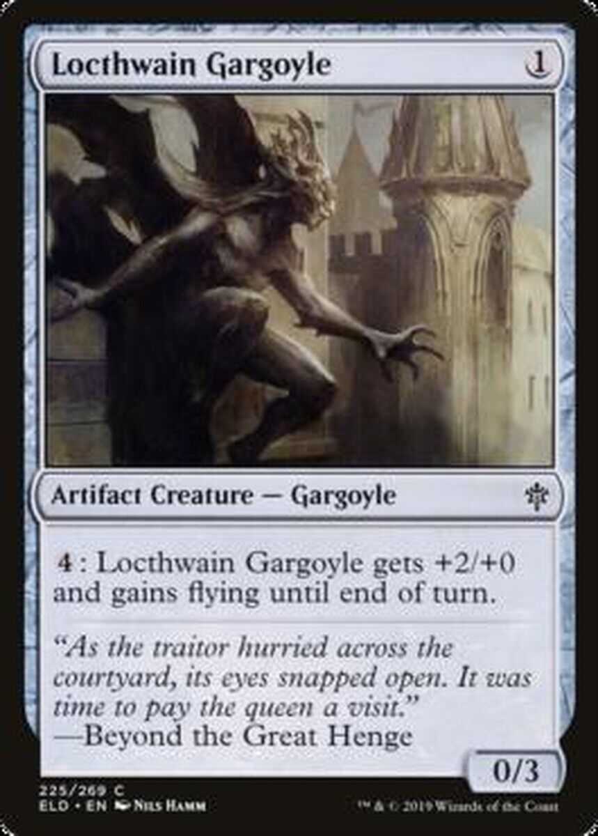 MTG MTG 1x Locthwain Gargoyle Throne of Eldraine Foil Magic the gatherine card