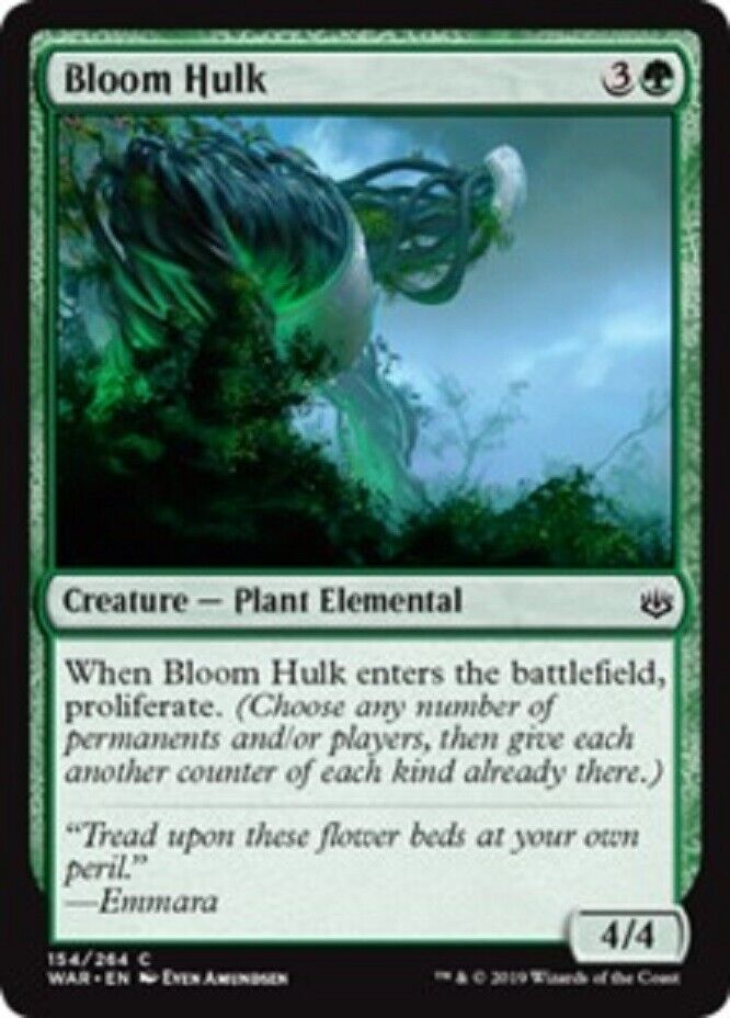 MTG MTG 1x Bloom Hulk FOIL War of the Spark Card Magic The Gathering NM