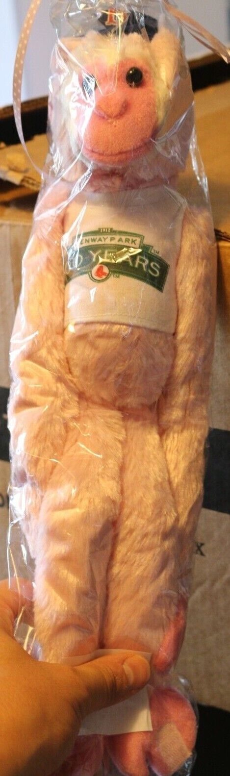 Boston Red Sox Fenway Park 1912-2012 - 100Th Anniversary Pink Monkey Plush Toy