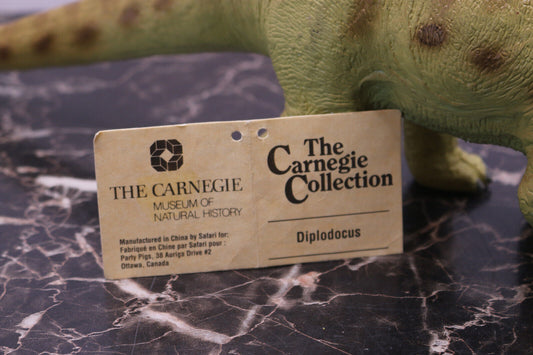 1988 The Carnegie Safari Ltd Diplodocus Weighted Dinosaur Figure W/ Tag