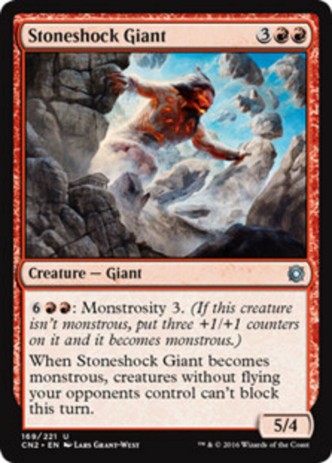 MTG 1x Stoneshock Giant Conspiracy: Take the Crown Magic the Gathering –  Omniphustoys