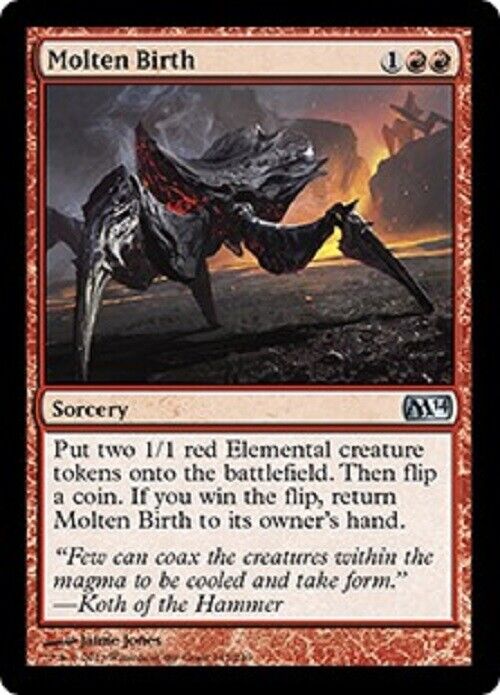 MTG MTG 3x Molten Birth M14 Magic 2014 Core Set Card Magic The Gatheri –  Omniphustoys