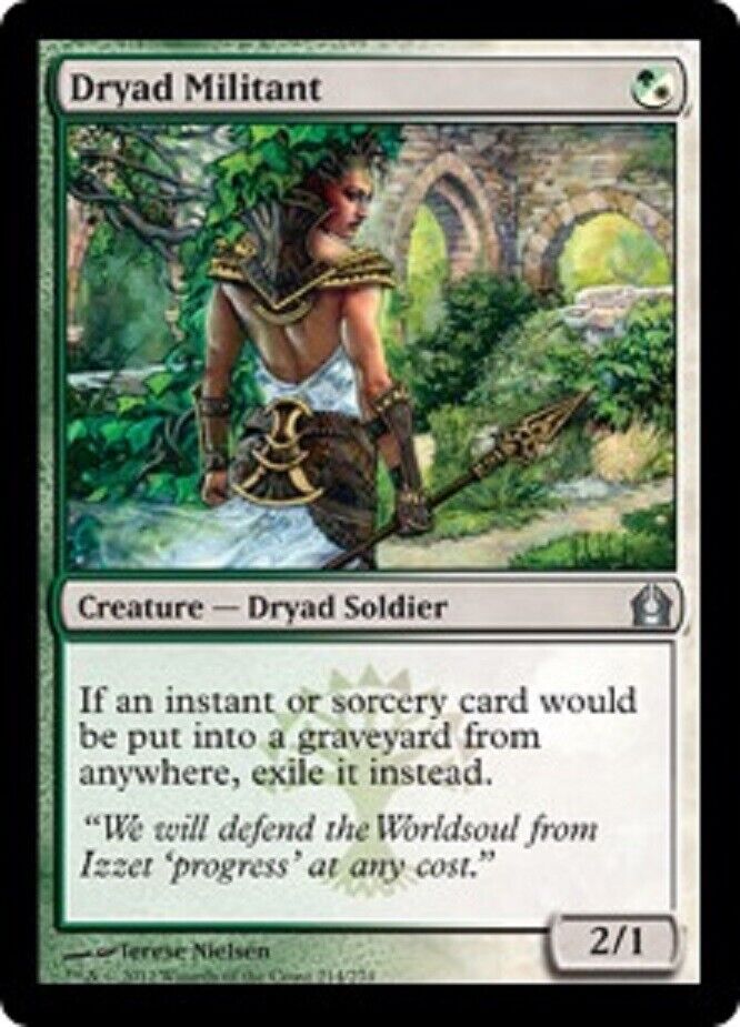 MTG MTG 1x Dryad Militant Return to Ravnica Card Magic The Gathering N –  Omniphustoys