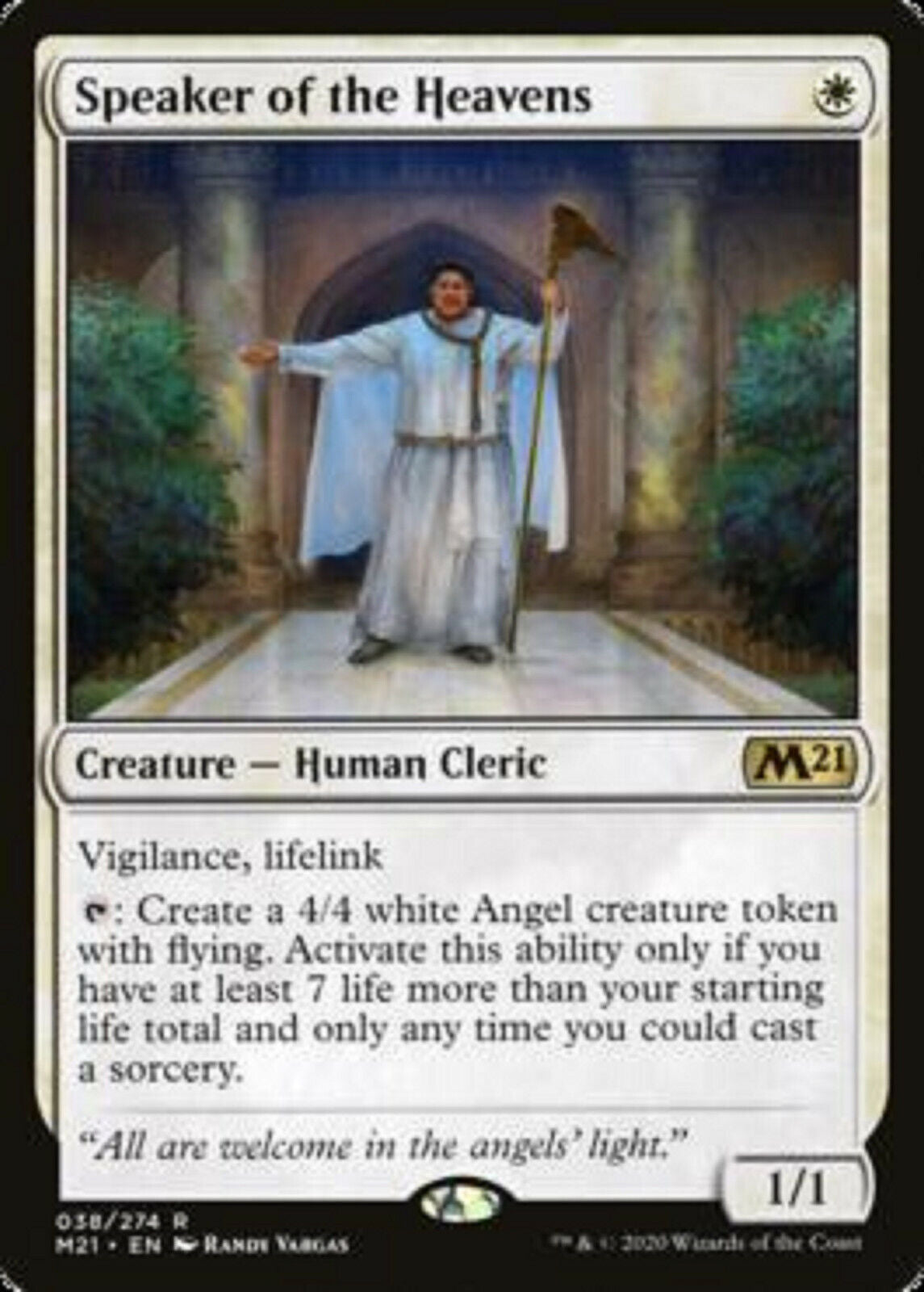 MTG MTG 1x Speaker of the Heavens Core Set 2021 Magic the Gathering