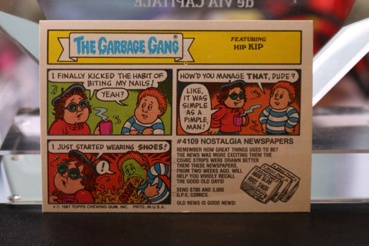 1987 Garbage Pail Kids 408A Lickin Leon Original Series 9 Gpk #2