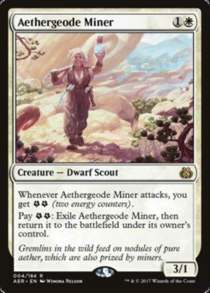 MTG 1x Aethergeode Miner Aether Revolt MTG Magic the Gathering