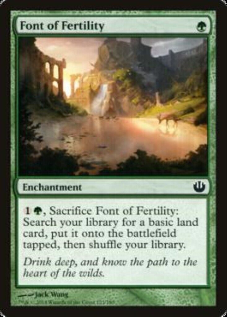 MTG MTG 1x Font of Fertility Journey into Nyx card Magic The Gathering – Omniphustoys