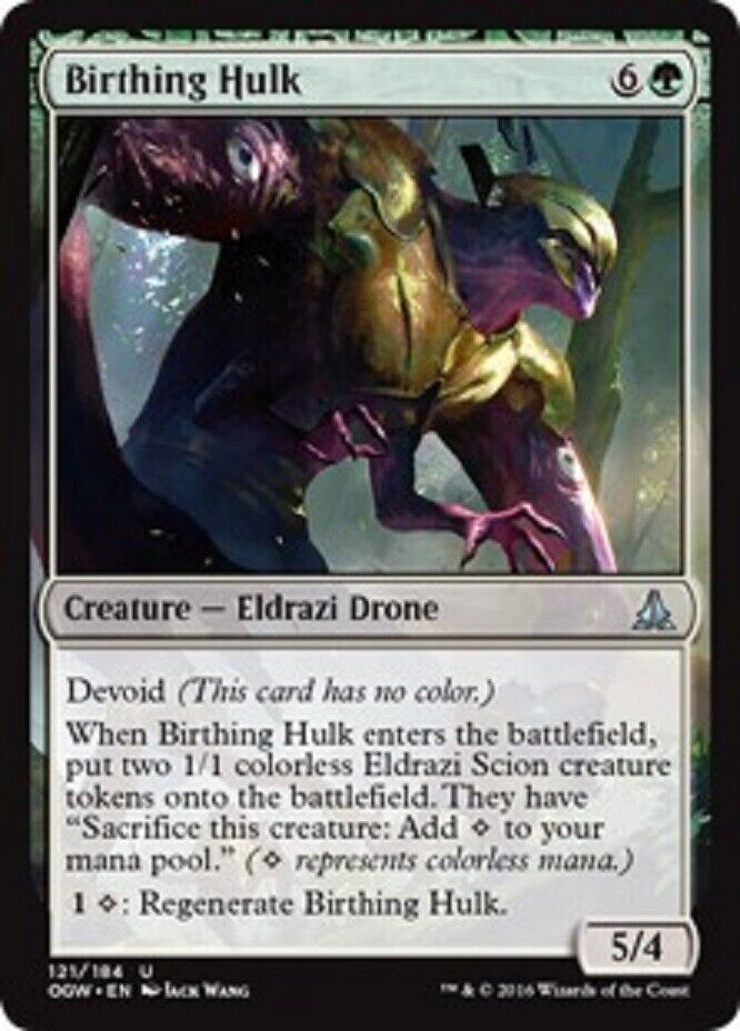 hulk mtg card MTG MTG 1x Birthing Hulk Card Oath of the Gatewatch Magic The Gatherin – Omniphustoys