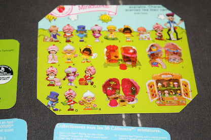 Strawberry Shortcake & Care Bear Back Cards Collectible List Figure