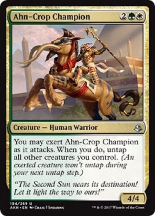 MTG 1x Ahn-Crop Champion Amonkhet NM Magic the Gathering card Omniphustoys MTG 1x Ahn-Crop Champion Amonkhet NM Magic the Gathering card Omniphustoys