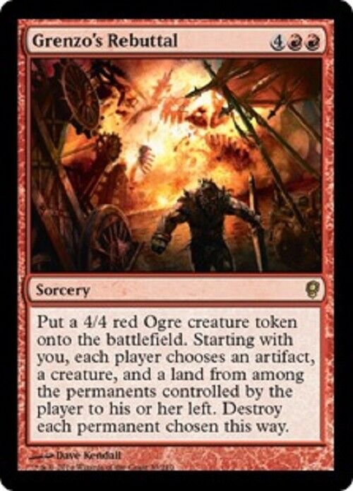 MTG 1x Grenzo's Rebuttal Conspiracy Mtg Magic The Gathering Card Comma Omniphustoys MTG 1x Grenzo's Rebuttal Conspiracy Mtg Magic The Gathering Card Comma Omniphustoys