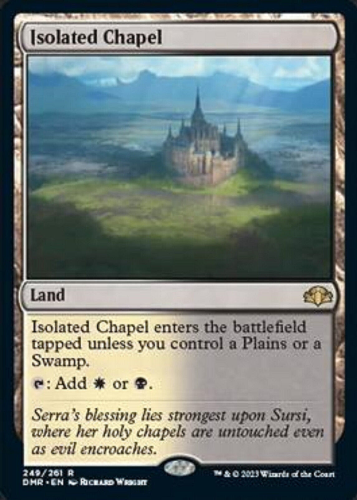 MTG MTG 1x Isolated Chapel Dominaria Remastered M/FP card Magic The Gathering